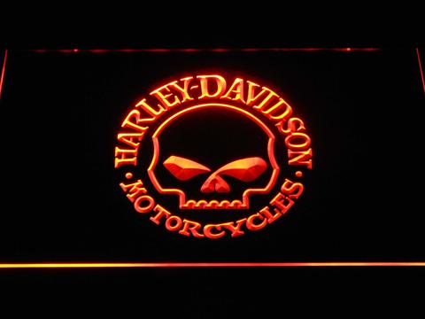 Harley Davidson Skull LED Neon Sign